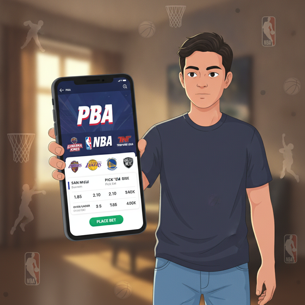Illustration: Betting on PBA and NBA at JD LUXE: How to Read Odds and Place Your First Bet