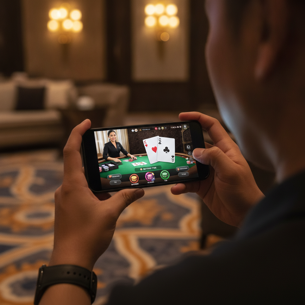 Illustration: JD LUXE Live Dealer Games: How to Join a Table and Place Bets